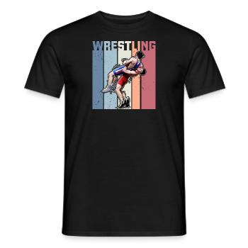 Kampfsport Sport Wrestler Ringen Wrestling - Männer T-Shirt - Schwarz - Vorne - AI Model Male 178 light (178cm)