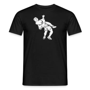 Ringen Wrestler Suplex Kampfsport Wrestling - Männer T-Shirt - Schwarz - Vorne - AI Model Male 178 light (178cm)