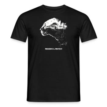 Préserver et protéger le jaguar - T-shirt homme - noir - Devant - AI Model Male 178 light (178cm)