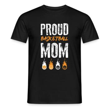 Basketball Mom - Men's T-Shirt - black - Front - AI Model Male 178 light (178cm)