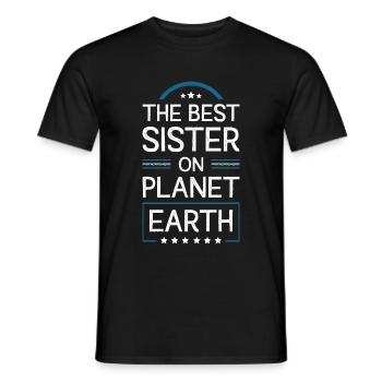 Best Sister Saying - Men's T-Shirt - black - Front - AI Model Male 178 light (178cm)