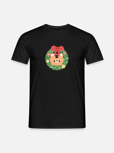 Tiger Christmas - Men's T-Shirt - black