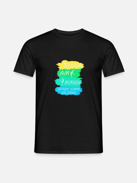 Yoga Lehrerin Kurs Meditation Geschenk Damen Matte - Männer T-Shirt - Schwarz