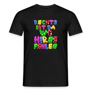 AfD stoppen gegen rechts Demokratie Vielfalt links - Männer T-Shirt - Schwarz - Vorne - AI Model Male 178 light (178cm)