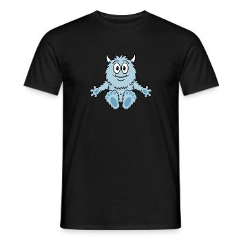 Câlin monstre - T-shirt homme - noir - Devant - AI Model Male 178 light (178cm)