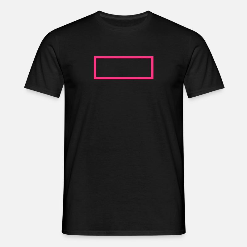 Rectangle Überblick - Männer T-Shirt - Schwarz