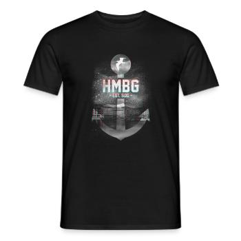 HAMBURG - Men's T-Shirt - black - Front - AI Model Male 178 light (178cm)