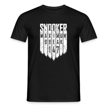 Snooker - Maximum Break 147 - Men's T-Shirt - black - Front - AI Model Male 178 light (178cm)