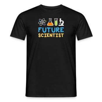Future Scientist - Sciences - Men's T-Shirt - black - Front - AI Model Male 178 light (178cm)