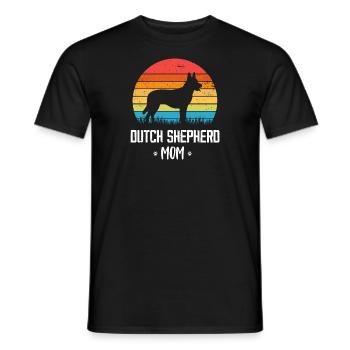 Holländischer Schäferhund Hollandse Herdershond - Männer T-Shirt - Schwarz - Vorne - AI Model Male 178 light (178cm)