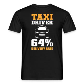 Lustiger Taxifahrer - Männer T-Shirt - Schwarz - Vorne - AI Model Male 178 light (178cm)