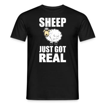 Schafliebhaber Rancher Schäfer - Männer T-Shirt - Schwarz - Vorne - AI Model Male 178 light (178cm)
