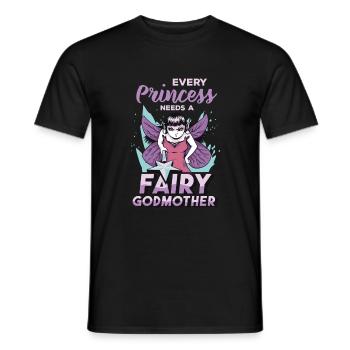 Podin de conte de fées pour femme princesse cool marraine anw - T-shirt homme - noir - Devant - AI Model Male 178 light (178cm)