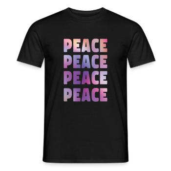 Frieden gegen Krieg statement weihnachten - Männer T-Shirt - Schwarz - Vorne - AI Model Male 178 light (178cm)