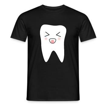 Tooth, Teeth, Dentist - Men's T-Shirt - black - Front - AI Model Male 178 light (178cm)