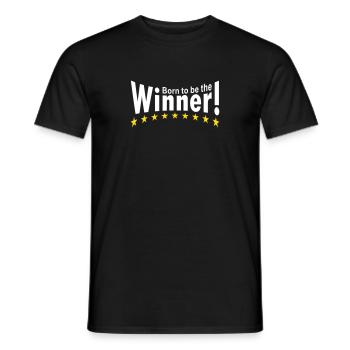 Born to be the Winner! - Men's T-Shirt - black - Front - AI Model Male 178 light (178cm)