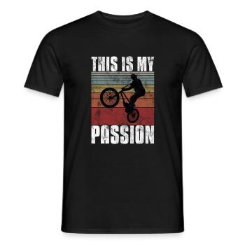 BMX is my passion Bike Bike - Men's T-Shirt - black - Front - AI Model Male 178 light (178cm)