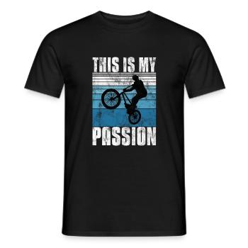 BMX is my passion Bike Bike - Men's T-Shirt - black - Front - AI Model Male 178 light (178cm)