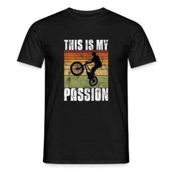 BMX is my passion Bike Bike - Men's T-Shirt - black - Front - AI Model Male 178 light (178cm)