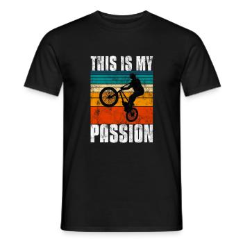 BMX is my passion Bike Bike - Men's T-Shirt - black - Front - AI Model Male 178 light (178cm)