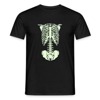 Skelett - Männer T-Shirt - Schwarz - Vorne - AI Model Male 178 light (178cm)