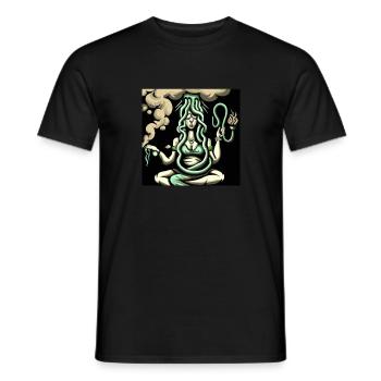 Chiller Medusa par AlphaYankee - T-shirt homme - noir - Devant - AI Model Male 178 light (178cm)
