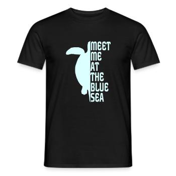 Turtle, Schildkröte - Männer T-Shirt - Schwarz - Vorne - AI Model Male 178 light (178cm)