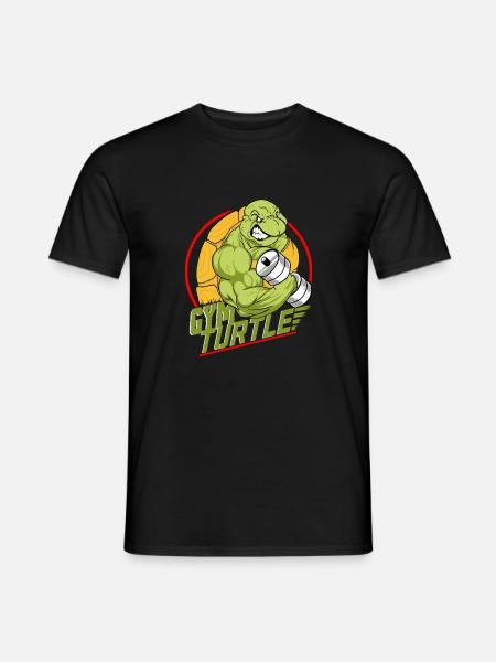 Gym Turtle Gym Design - Men's T-Shirt - black