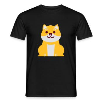 shiba - T-shirt homme - noir - Devant - AI Model Male 178 light (178cm)