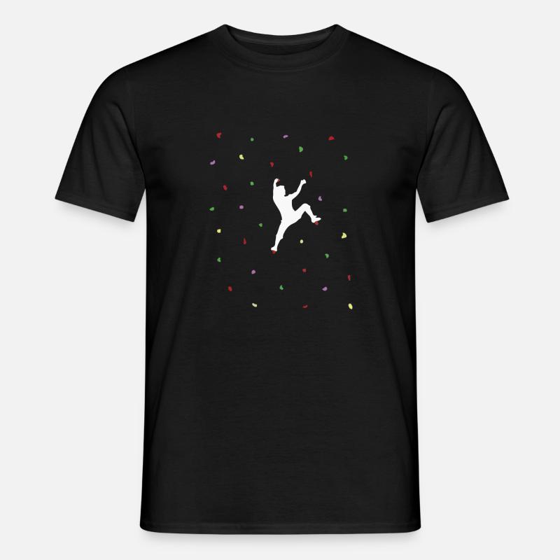 Bouldern Climbing Klettern - Männer T-Shirt - Schwarz