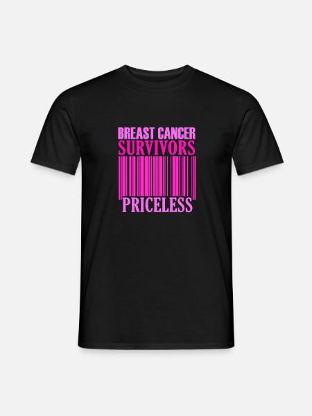 Priceless Breast Cancer Awareness - Men's T-Shirt - black