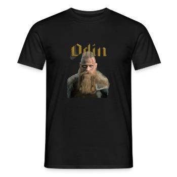 Junger Odin-Allvater - Männer T-Shirt - Schwarz - Vorne - AI Model Male 178 light (178cm)