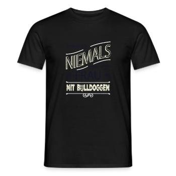 frauen doggie feminist female bachhund protest - Männer T-Shirt - Schwarz - Vorne - AI Model Male 178 light (178cm)