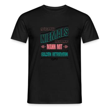 großpapa lieblingshund lustig geburt pfote welpe - Männer T-Shirt - Schwarz - Vorne - AI Model Male 178 light (178cm)