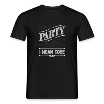 computer programming quote statement - Männer T-Shirt - Schwarz - Vorne - AI Model Male 178 light (178cm)
