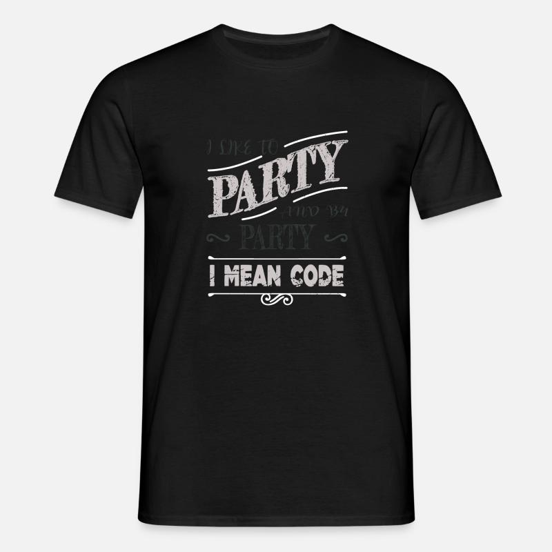 computer programming quote statement - Männer T-Shirt - Schwarz