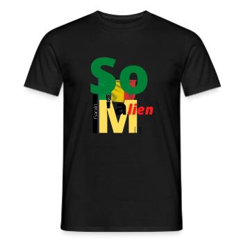 So malian=so malian - Men's T-Shirt - black - Front - AI Model Male 178 light (178cm)