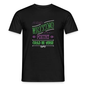 readers books and cats birthday present joke book - Men's T-Shirt - black - Front - AI Model Male 178 light (178cm)