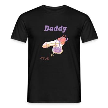 Daddy and Me - T-shirt homme - noir - Devant - AI Model Male 178 light (178cm)