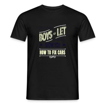 birthday gift idea aircraft mechanic - Männer T-Shirt - Schwarz - Vorne - AI Model Male 178 light (178cm)