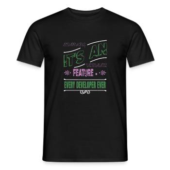 geek computer - Männer T-Shirt - Schwarz - Vorne - AI Model Male 178 light (178cm)