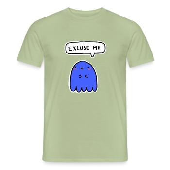 Polite spirit - Men's T-Shirt - sage - Front - AI Model Male 178 light (178cm)