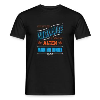 doggie hundeliebhaber terrier geschenk rentner - Männer T-Shirt - Schwarz - Vorne - AI Model Male 178 light (178cm)