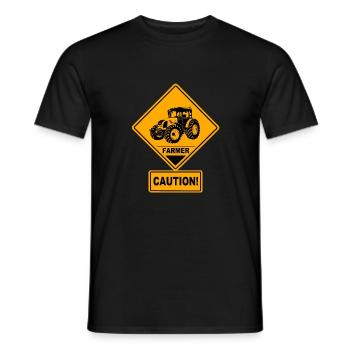 Tracteur - Tracteur - Agriculteur - Agriculteur - T-shirt homme - noir - Devant - AI Model Male 178 light (178cm)