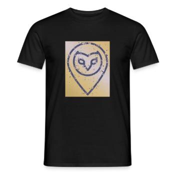 Randonautica - effet pluie - T-shirt homme - noir - Devant - AI Model Male 178 light (178cm)