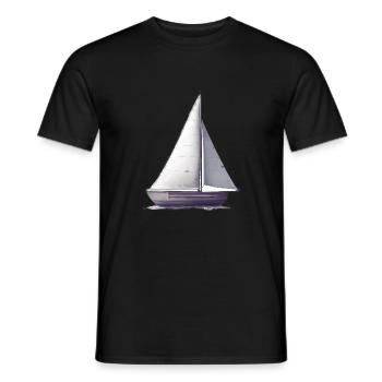 Segeln Segelboot Segelsport Segler Segelschiff - Männer T-Shirt - Schwarz - Vorne - AI Model Male 178 light (178cm)