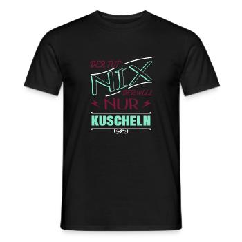 großkatze hauskatze meerkatze zitat seekatze spaß - Männer T-Shirt - Schwarz - Vorne - AI Model Male 178 light (178cm)