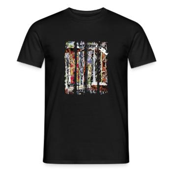Extraits de journaux Albums Magazines Code alphabet - T-shirt homme - noir - Devant - AI Model Male 178 light (178cm)