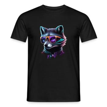 loup - T-shirt homme - noir - Devant - AI Model Male 178 light (178cm)