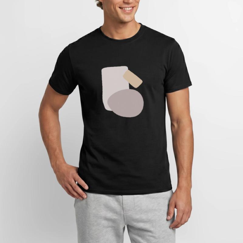Conception abstraite de différentes formes T-shirt homme